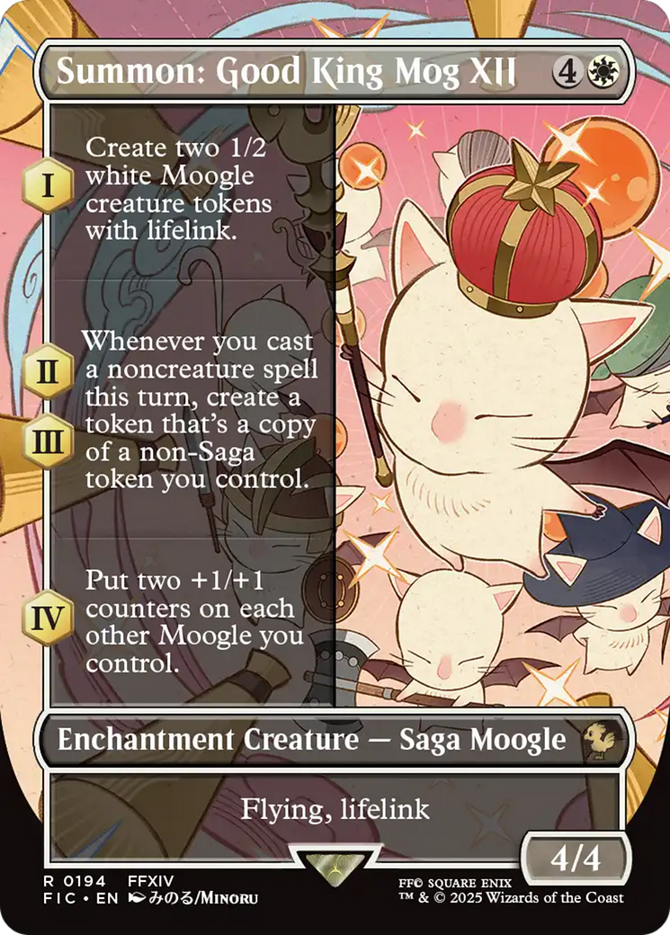 Summon: Good King Mog XII (Borderless) [FINAL FANTASY Commander] | Gaming Infinity
