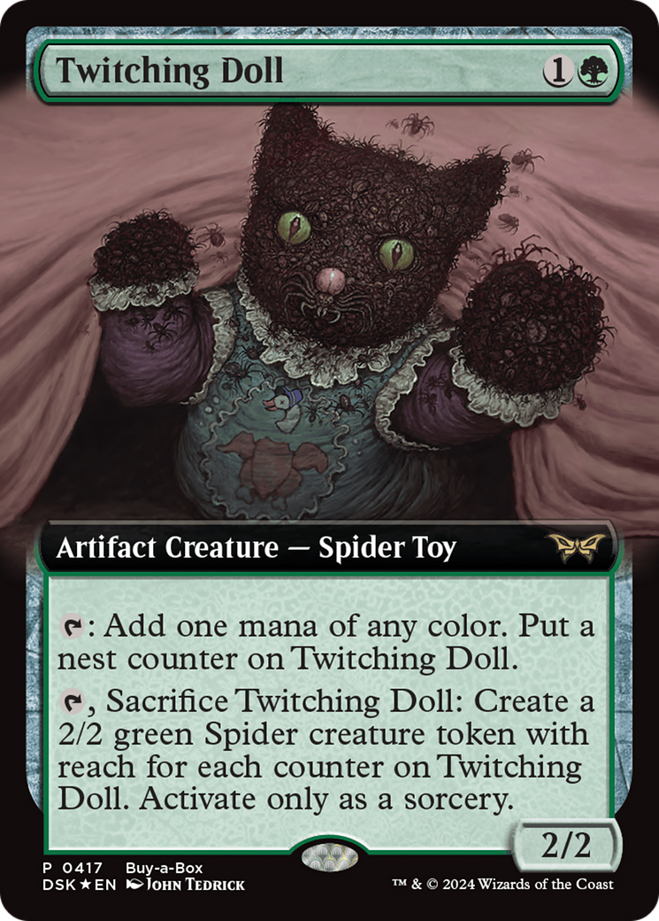 Twitching Doll (Extended Art) (Buy-a-box) [Duskmourn: House of Horror Promos] | Gaming Infinity