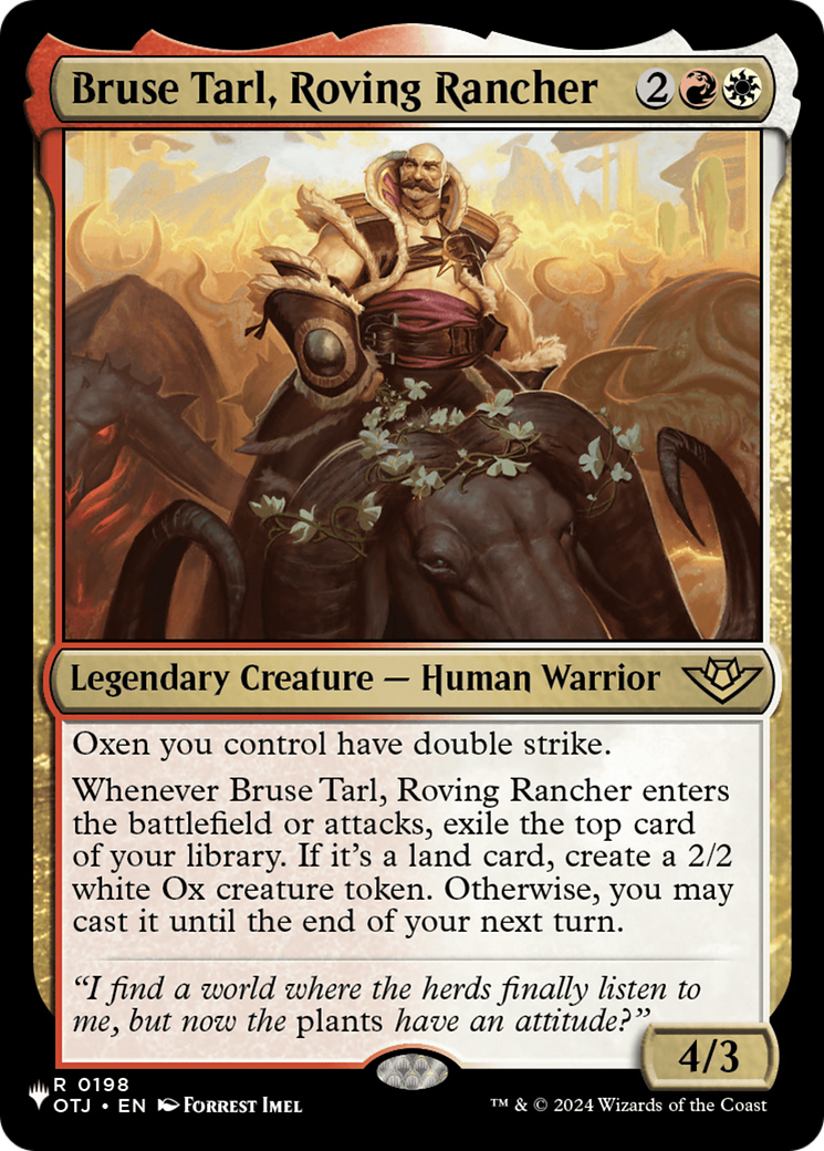 Bruse Tarl, Roving Rancher (OTJ) [The List] | Gaming Infinity