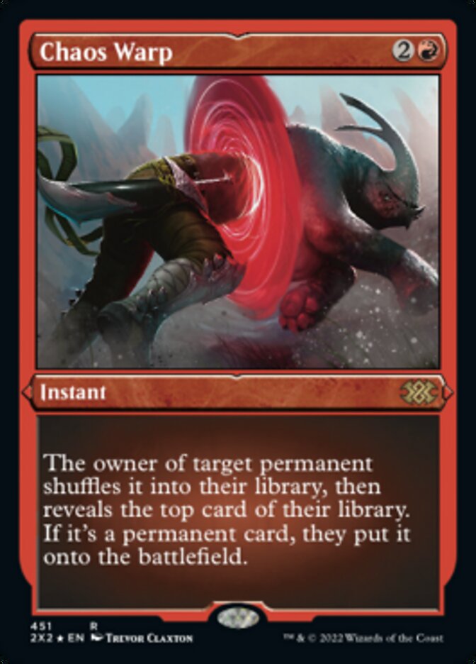Chaos Warp (Foil Etched) [Double Masters 2022] | Gaming Infinity