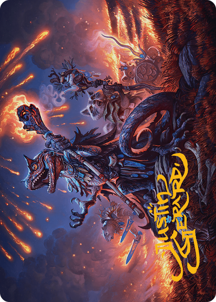 Valley Flamecaller Art Card (Gold-Stamped Signature) [Bloomburrow Art Series] | Gaming Infinity