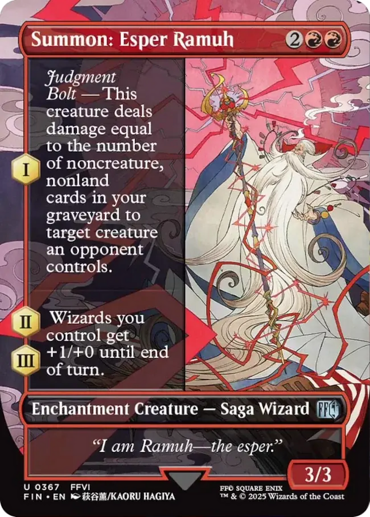 Summon: Esper Ramuh (Borderless) [FINAL FANTASY] | Gaming Infinity