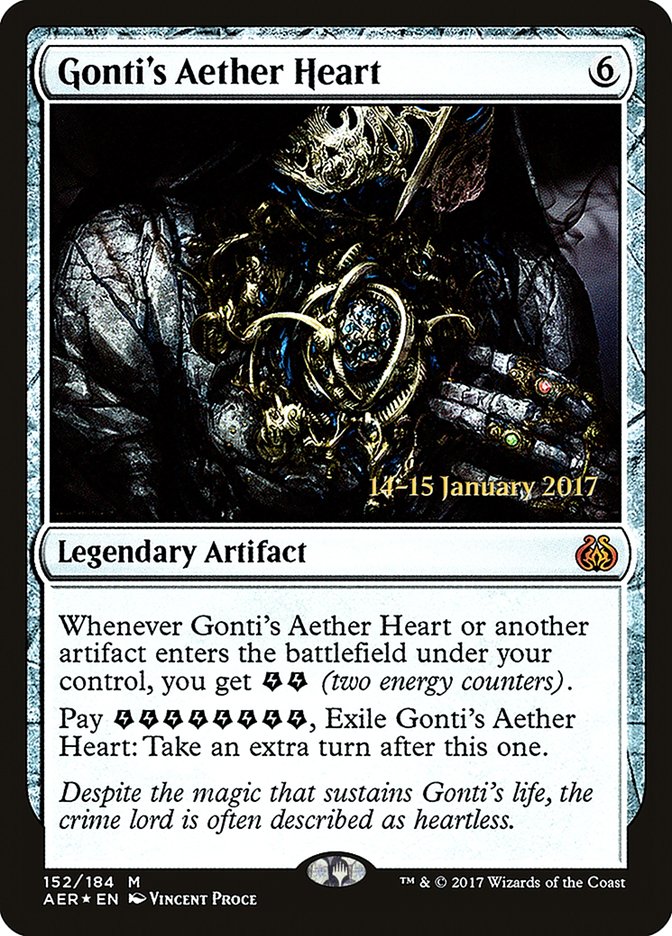 Gonti's Aether Heart [Aether Revolt Prerelease Promos] | Gaming Infinity
