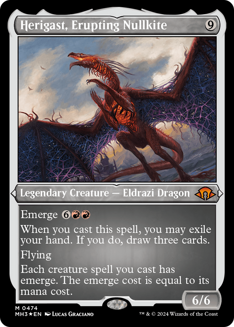 Herigast, Erupting Nullkite (Foil Etched) [Modern Horizons 3] | Gaming Infinity