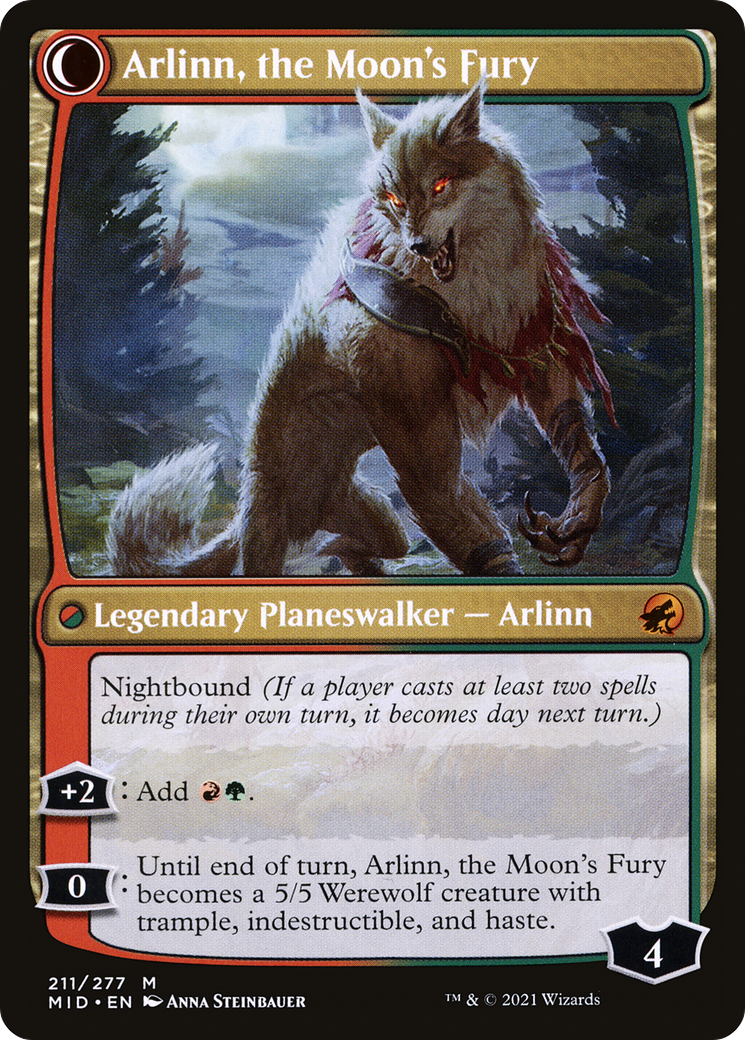 Arlinn, the Pack's Hope // Arlinn, the Moon's Fury [Secret Lair: From Cute to Brute] | Gaming Infinity