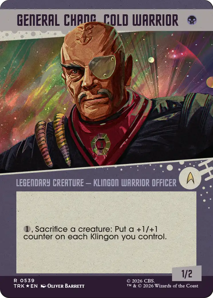 General Chang, Cold Warrior (0539) (Showcase Surge Foil) [Star Trek] | Gaming Infinity