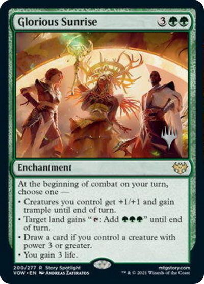 Glorious Sunrise (Promo Pack) [Innistrad: Crimson Vow Promos] | Gaming Infinity