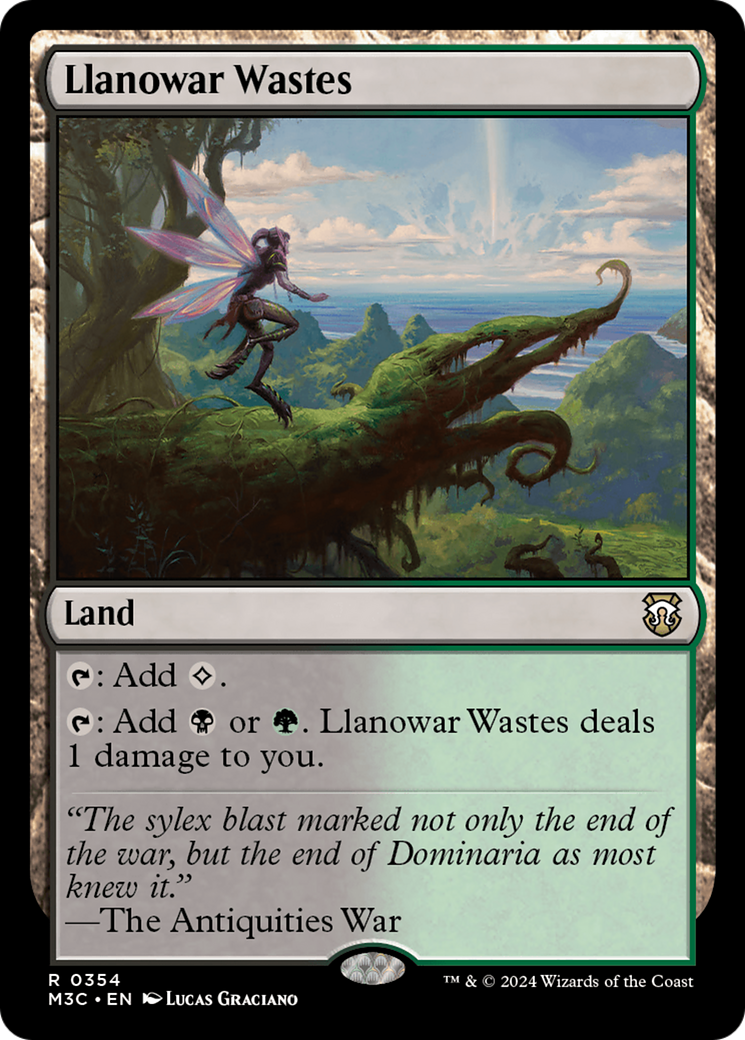 Llanowar Wastes (Ripple Foil) [Modern Horizons 3 Commander] | Gaming Infinity