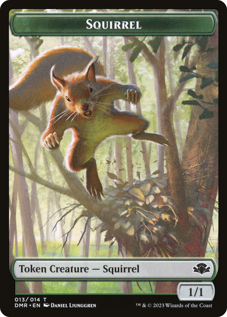 Squirrel Token [Dominaria Remastered Tokens] | Gaming Infinity