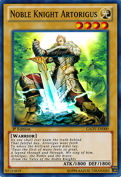 Noble Knight Artorigus [GAOV-EN000] Super Rare | Gaming Infinity