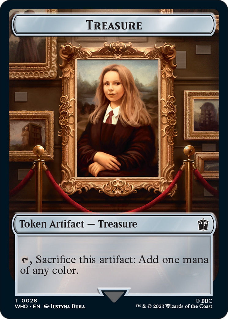 Soldier // Treasure (0028) Double-Sided Token [Doctor Who Tokens] | Gaming Infinity