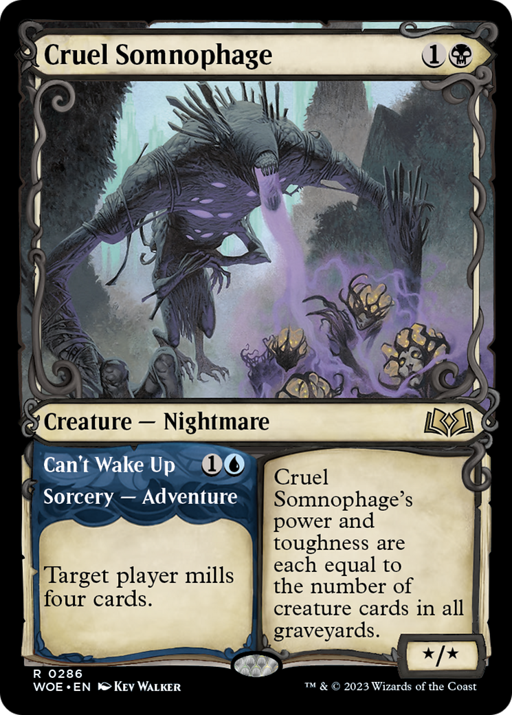 Cruel Somnophage // Can't Wake Up (Showcase) [Wilds of Eldraine] | Gaming Infinity