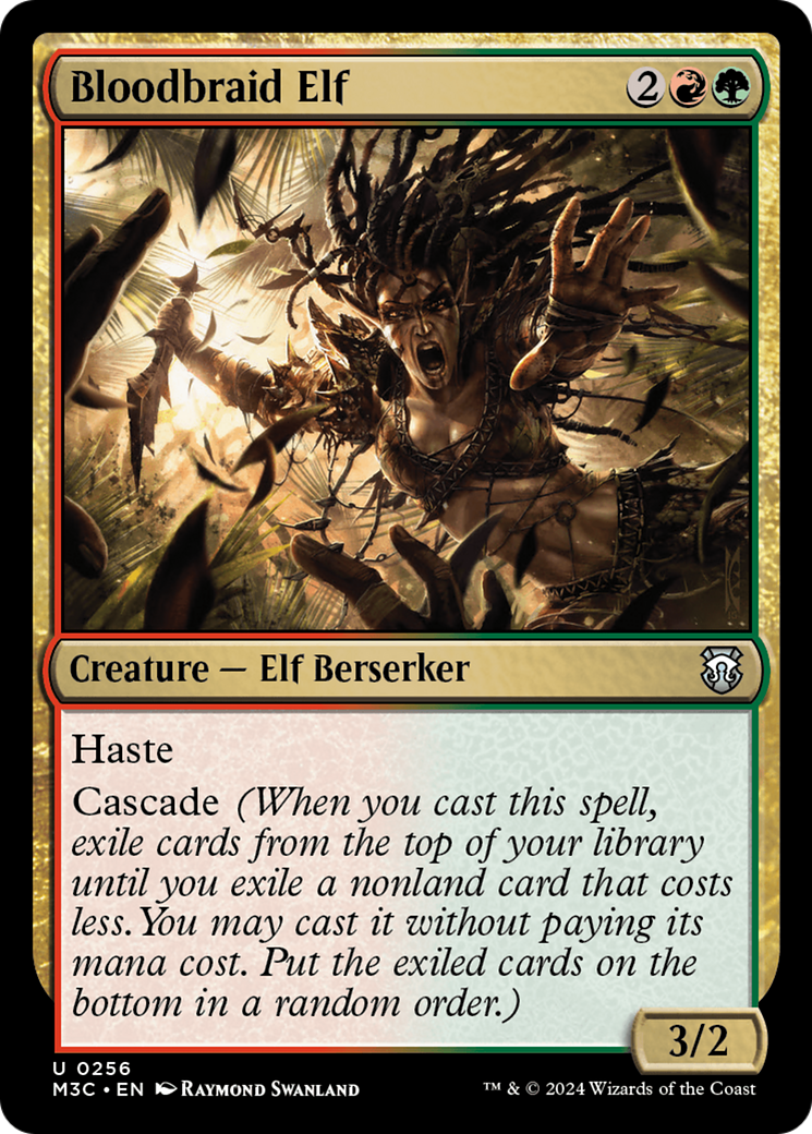 Bloodbraid Elf (Ripple Foil) [Modern Horizons 3 Commander] | Gaming Infinity