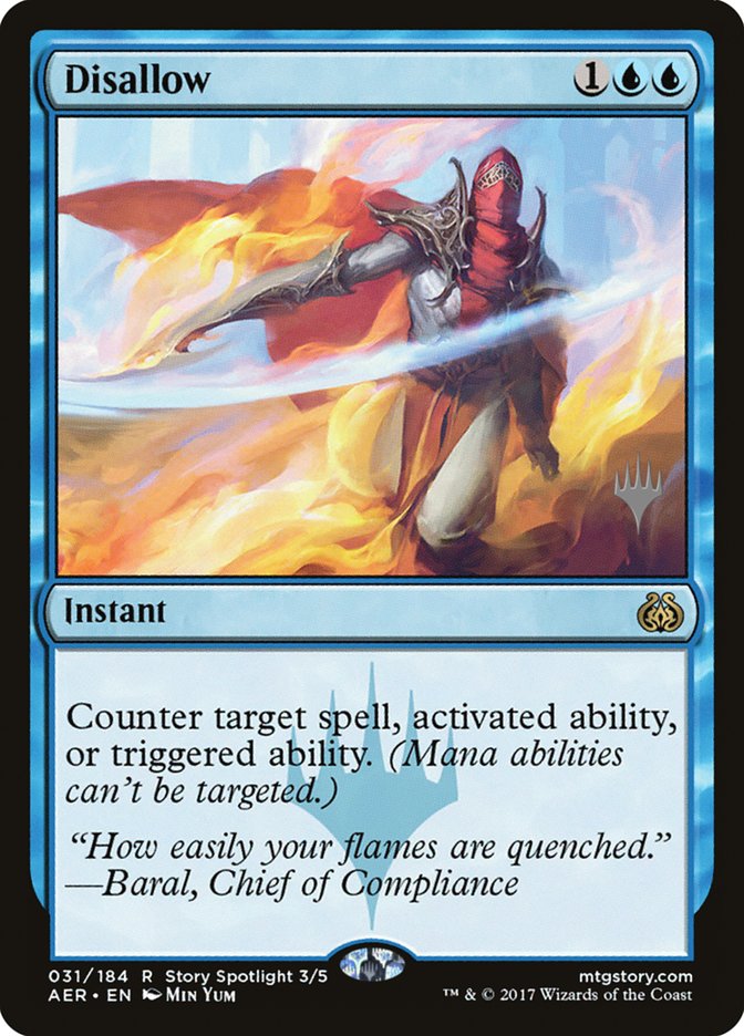 Disallow (Promo Pack) [Aether Revolt Promos] | Gaming Infinity