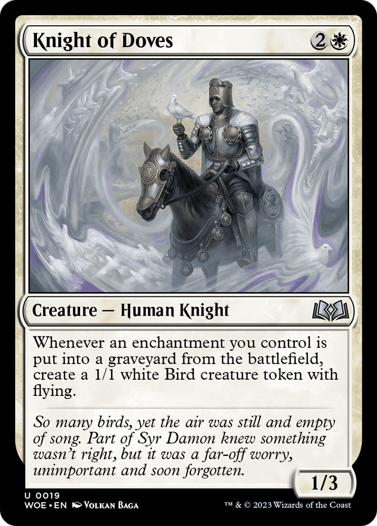 Knight of Doves [Wilds of Eldraine] | Gaming Infinity