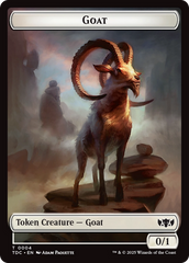 Plant // Goat Double-Sided Token [Tarkir: Dragonstorm Commander Tokens] | Gaming Infinity