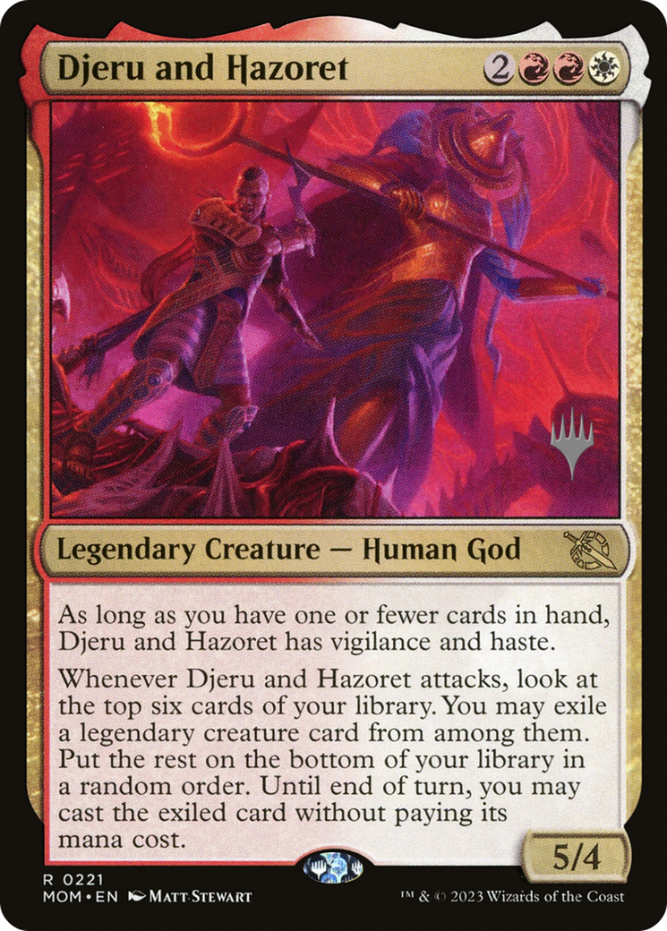 Djeru and Hazoret (Promo Pack) [March of the Machine Promos] | Gaming Infinity