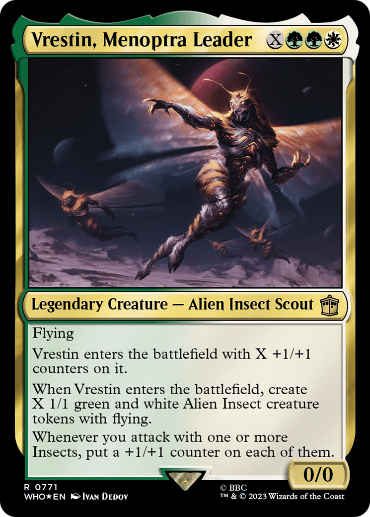 Vrestin, Menoptra Leader (Surge Foil) [Doctor Who] | Gaming Infinity