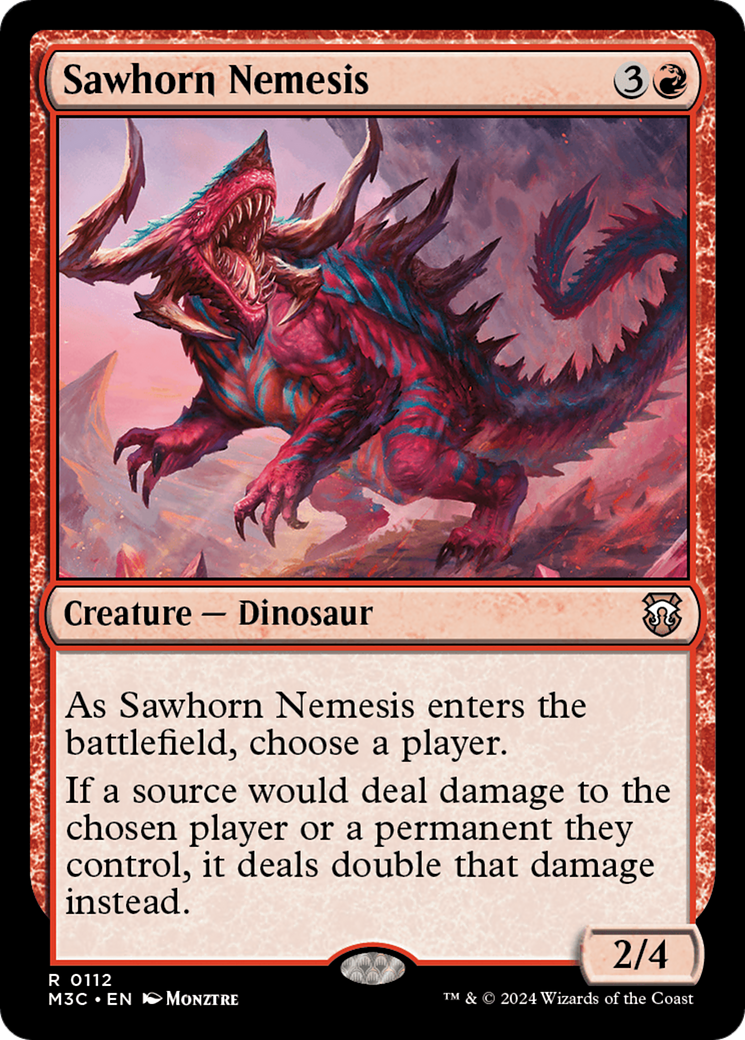 Sawhorn Nemesis [Modern Horizons 3 Commander] | Gaming Infinity