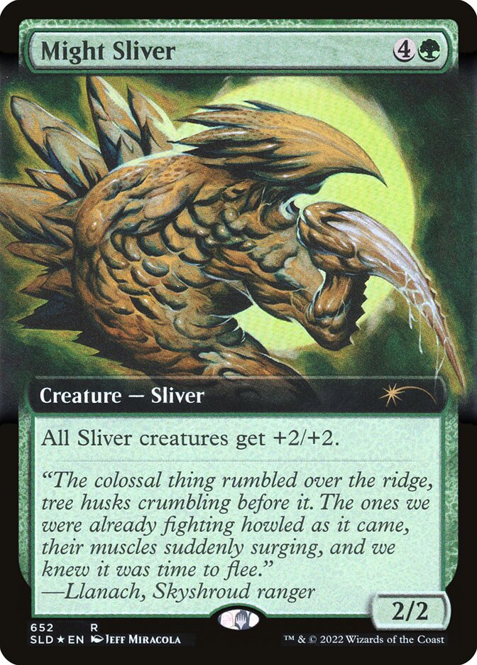 Might Sliver (Extended Art) [Secret Lair Drop Promos] | Gaming Infinity