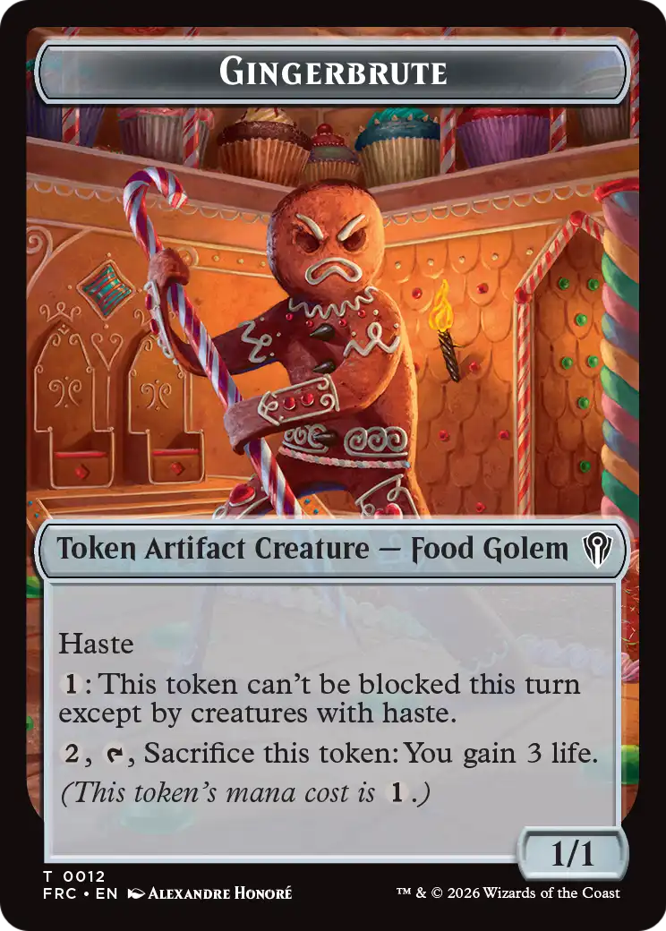 Gingerbrute // Myr Double-Sided Token [Reality Fracture Commander Tokens] | Gaming Infinity