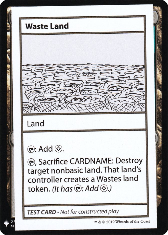 Waste Land [Mystery Booster Playtest Cards] | Gaming Infinity