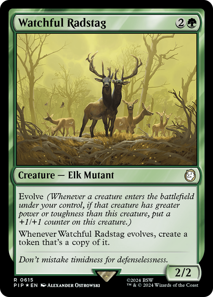 Watchful Radstag (Surge Foil) [Fallout] | Gaming Infinity