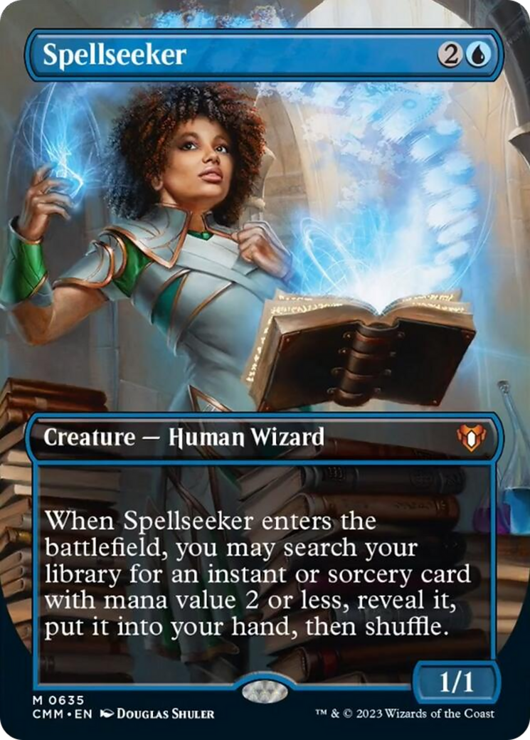 Spellseeker (Borderless Alternate Art) [Commander Masters] | Gaming Infinity