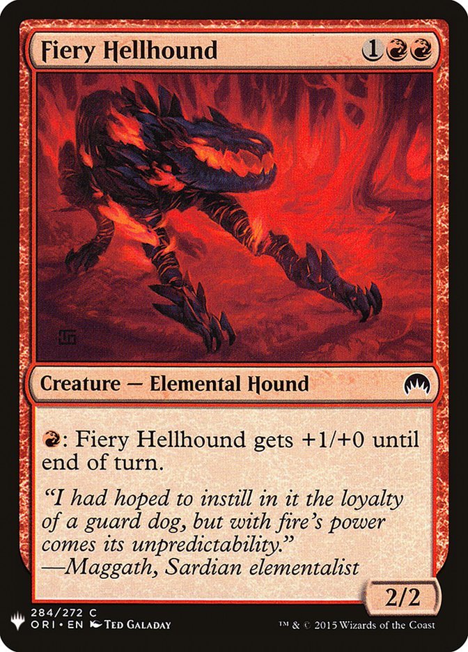 Fiery Hellhound [Mystery Booster] | Gaming Infinity