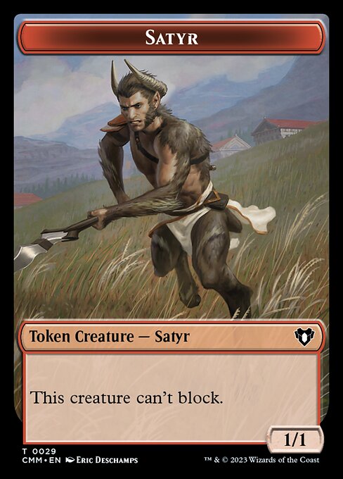 Eldrazi Scion // Satyr Double-Sided Token [Commander Masters Tokens] | Gaming Infinity