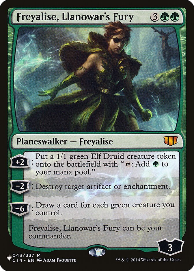 Freyalise, Llanowar's Fury [The List] | Gaming Infinity