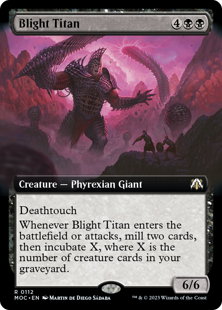 Blight Titan (Extended Art) [March of the Machine Commander] | Gaming Infinity