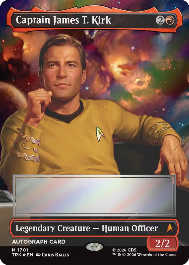 Captain James T. Kirk (Borderless) (Signed) [Star Trek] | Gaming Infinity