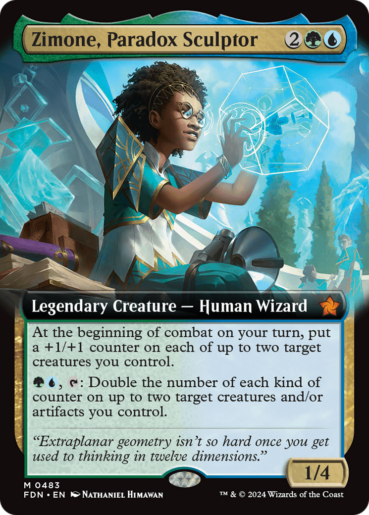 Zimone, Paradox Sculptor (Extended Art) [Foundations] | Gaming Infinity