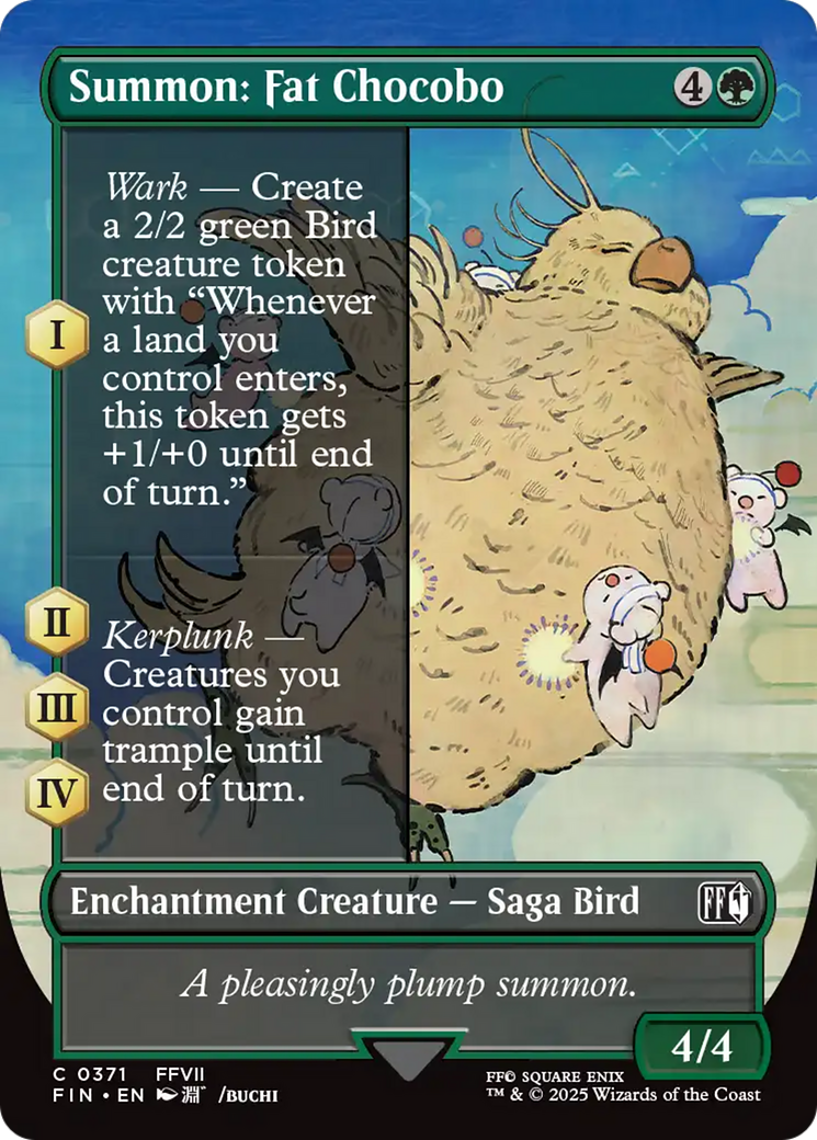 Summon: Fat Chocobo (Borderless) [FINAL FANTASY] | Gaming Infinity
