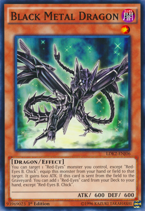 Black Metal Dragon [LDK2-ENJ06] Common | Gaming Infinity