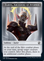 Dog Illusion // Zariel, Archduke of Avernus Emblem Double-Sided Token [Dungeons & Dragons: Adventures in the Forgotten Realms Tokens] | Gaming Infinity