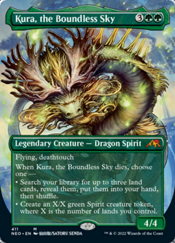 Kura, the Boundless Sky (Borderless Alternate Art) [Kamigawa: Neon Dynasty] | Gaming Infinity