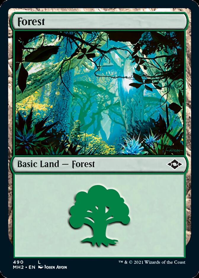 Forest (490) (Foil Etched) [Modern Horizons 2] | Gaming Infinity