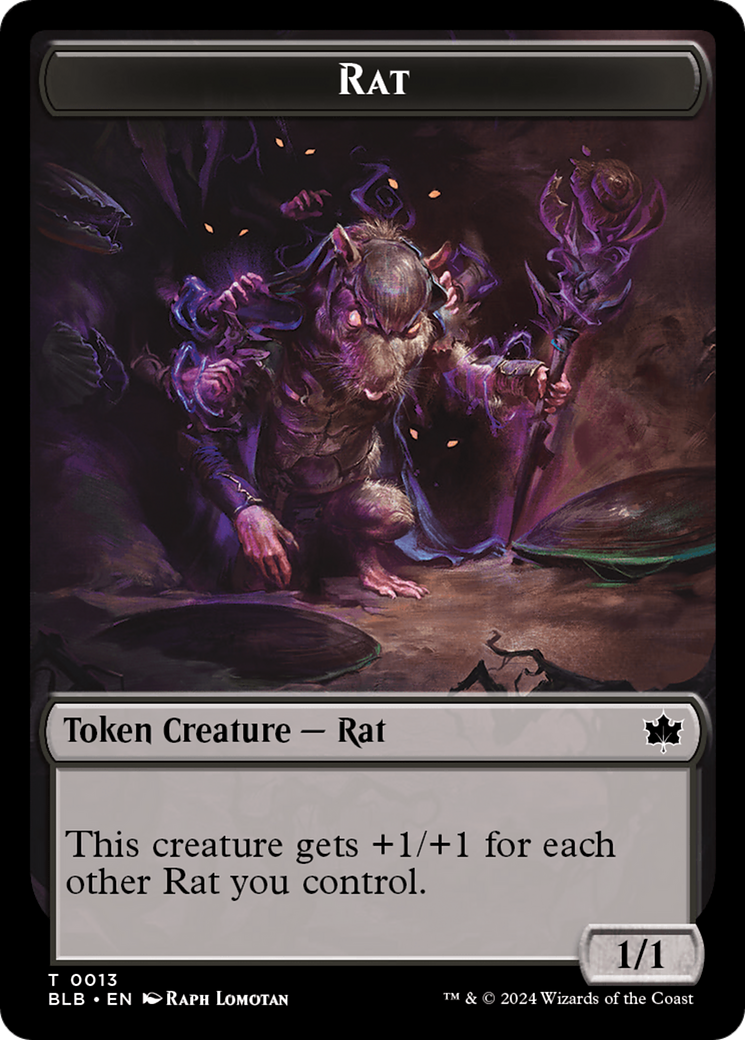 Rat Token [Bloomburrow Tokens] | Gaming Infinity