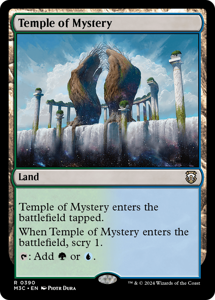 Temple of Mystery (Ripple Foil) [Modern Horizons 3 Commander] | Gaming Infinity