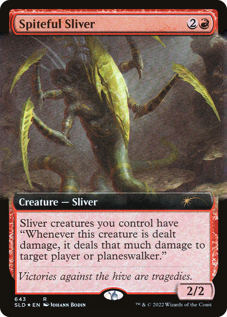 Spiteful Sliver (Extended Art) [Secret Lair Drop Promos] | Gaming Infinity