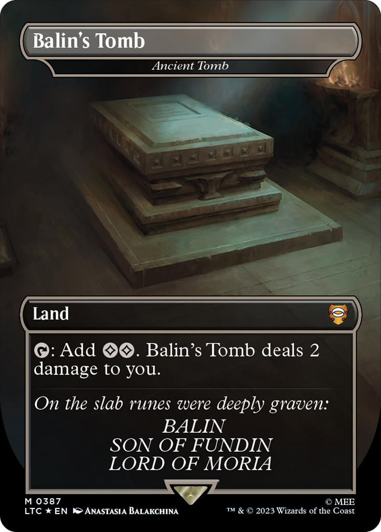 Balin's Tomb - Ancient Tomb (Surge Foil Realms and Relics) [The Lord of the Rings: Tales of Middle-Earth Commander] | Gaming Infinity