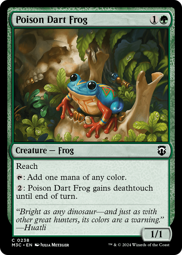 Poison Dart Frog (Ripple Foil) [Modern Horizons 3 Commander] | Gaming Infinity