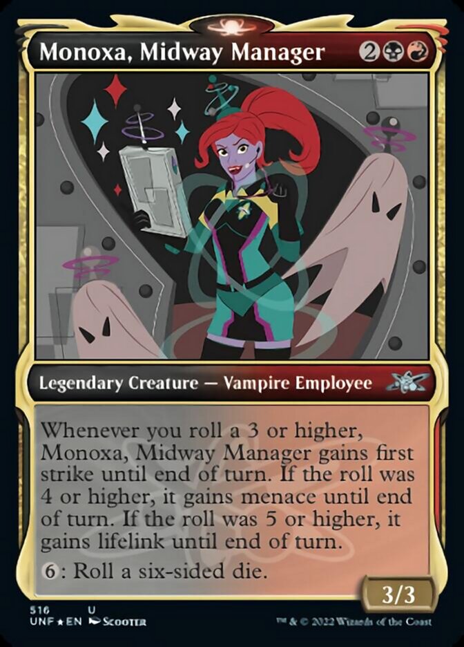 Monoxa, Midway Manager (Showcase) (Galaxy Foil) [Unfinity] | Gaming Infinity