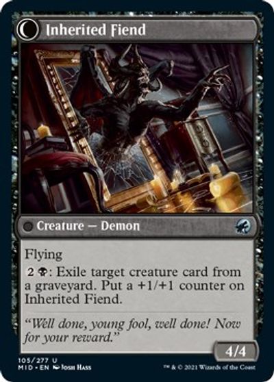 Heirloom Mirror // Inherited Fiend [Innistrad: Midnight Hunt] | Gaming Infinity