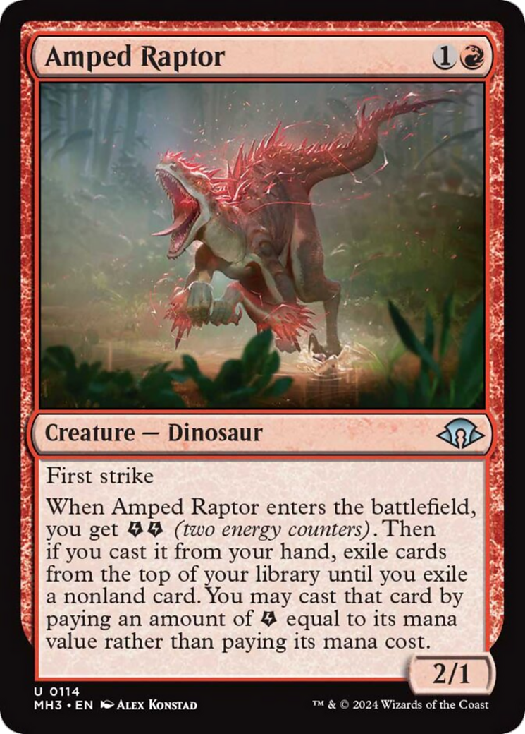 Amped Raptor [Modern Horizons 3] | Gaming Infinity