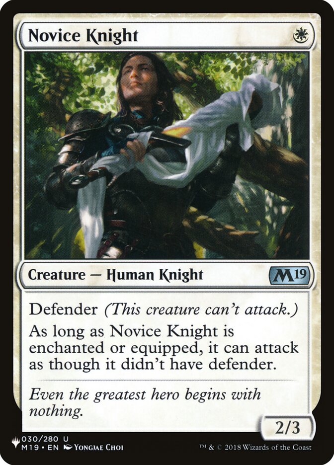 Novice Knight [The List] | Gaming Infinity