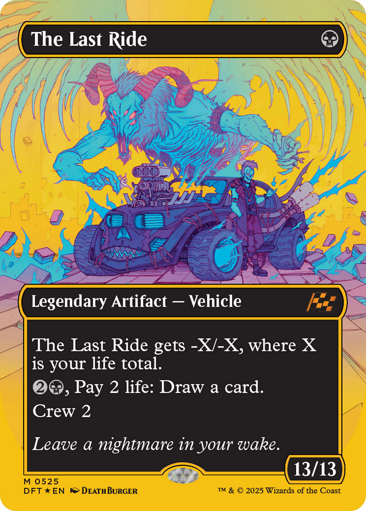 The Last Ride (Borderless) (First-Place Foil) [Aetherdrift] | Gaming Infinity