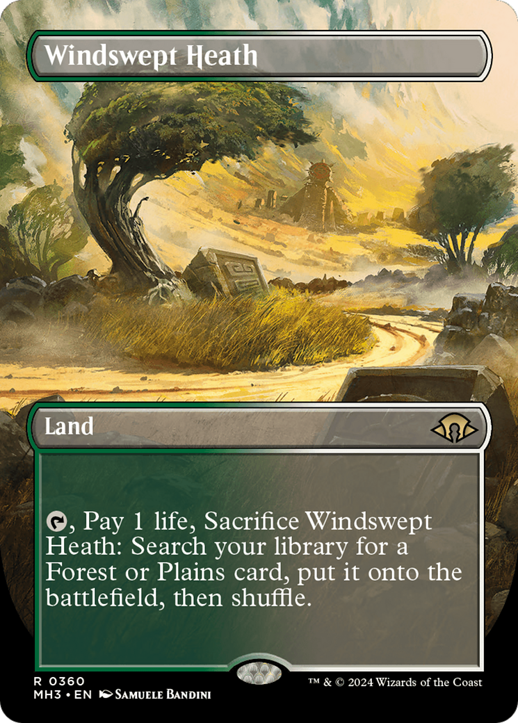 Windswept Heath (Borderless) [Modern Horizons 3] | Gaming Infinity